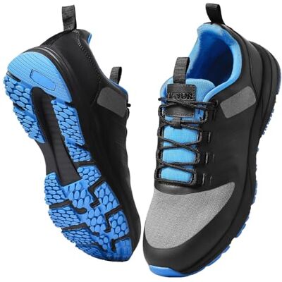 VEVOR Zapatillas de Entrenamiento Cruzado, Talla M, EE. UU. 11, Puntera Ancha con Soporte de Arco y Cordones Ajustables, para Correr, Gimnasia, Pasear y Levantar Pesas, Negro, 314 x 109 x 130 mm VEVOR Zapatillas de Entrenamiento Cruzado, Talla M, EE. UU. 11, Puntera Ancha con Soporte de Arco y Cordones Ajustables, para Correr, Gimnasia, Pasear y Levantar Pesas, Negro, 314 x 109 x 130 mm