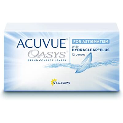 Acuvue ® OASYS for ASTIGMATISM con tecnología HYDRACLEAR® PLUS Reemplazo Quincenal -protección UV Acuvue ® OASYS for ASTIGMATISM con tecnología HYDRACLEAR® PLUS Reemplazo Quincenal -protección UV