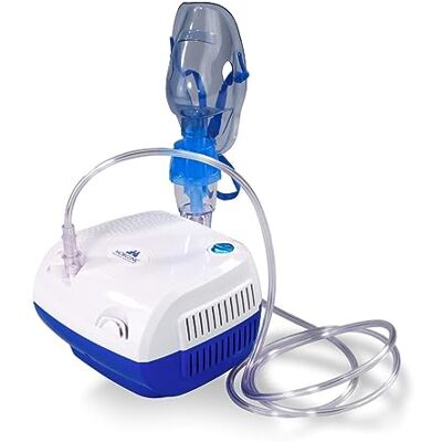 Mobiclinic ®, Nebulizador con compresor, Neb-2, Portátil, Para niños y adultos, Bolsa de transporte. mini, Tratamiento enfermedades respiratorias, Máscaras varios tamaños, 5 filtros aire Mobiclinic ®, Nebulizador con compresor, Neb-2, Portátil, Para niños y adultos, Bolsa de transporte. mini, Tratamiento enfermedades respiratorias, Máscaras varios tamaños, 5 filtros aire