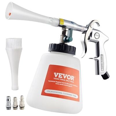 VEVOR Pistola de Limpieza de Automóviles, 80-160 PSI, con 2 Boquillas y Botella de Líquido de 1 L, Elimina Rápidamente la Suciedad y el Polvo de la Superficie, 100 mL/min, 285 x 225 x 130 mm VEVOR Pistola de Limpieza de Automóviles, 80-160 PSI, con 2 Boquillas y Botella de Líquido de 1 L, Elimina Rápidamente la Suciedad y el Polvo de la Superficie, 100 mL/min, 285 x 225 x 130 mm