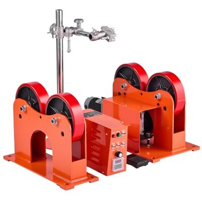 VEVOR Rodillo de Conexión para Rodillos Giratorios de PU, Capacidad de Carga de 1000 kg, Diámetro Ajustable de 50.8 mm a 609.6 mm, para Rodillos Giratorios de Tanques de Tuberías, 80-1600 mm/min VEVOR Rodillo de Conexión para Rodillos Giratorios de PU, Capacidad de Carga de 1000 kg, Diámetro Ajustable de 50.8 mm a 609.6 mm, para Rodillos Giratorios de Tanques de Tuberías, 80-1600 mm/min