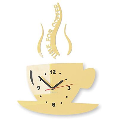 FLEXISTYLE Reloj de Pared Romeno Ecru - Tiempo para Café FLEXISTYLE Reloj de Pared Romeno Ecru - Tiempo para Café