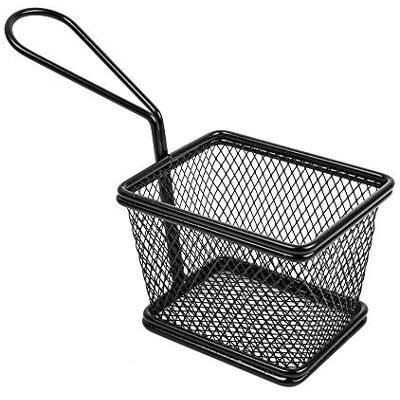 Garcia de Pou García de Pou 6 unidades Mini Freidoras 1 Porción 10X7,8X7 Cm Negro Inox Garcia de Pou García de Pou 6 unidades Mini Freidoras 1 Porción 10X7,8X7 Cm Negro Inox
