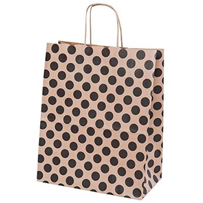 Garcia de Pou García de Pou 192.52 Bolsas Sos con Asas Topos, Natural Kraft, 80 G/M2, 26 + 14 x 32 cm, Marrón Garcia de Pou García de Pou 192.52 Bolsas Sos con Asas Topos, Natural Kraft, 80 G/M2, 26 + 14 x 32 cm, Marrón