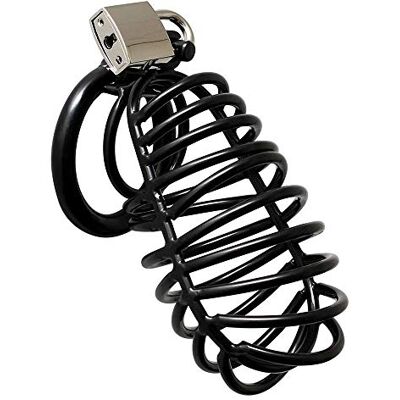 Rimba Jaula de Castidad - Juego de Bondage con Candado y Anillos Rimba Jaula de Castidad - Juego de Bondage con Candado y Anillos