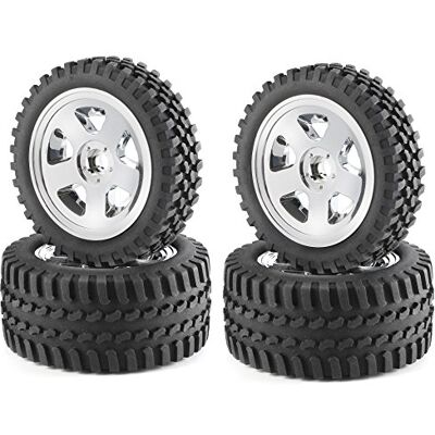Carson -1:10 Neumáticos/Llantas Set All Terrain, Accesorios Modelo, Cromo Carson -1:10 Neumáticos/Llantas Set All Terrain, Accesorios Modelo, Cromo
