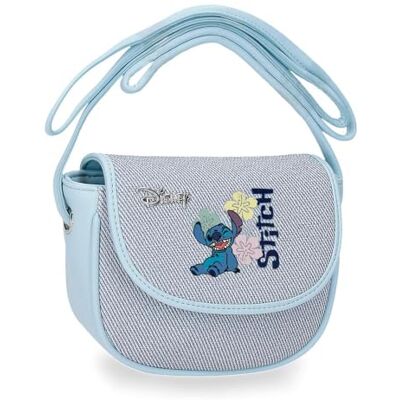 Disney Joumma Tiki Stitch Bandolera con Solapa Denim 16x14x5 cm PU y Poliéster Disney Joumma Tiki Stitch Bandolera con Solapa Denim 16x14x5 cm PU y Poliéster