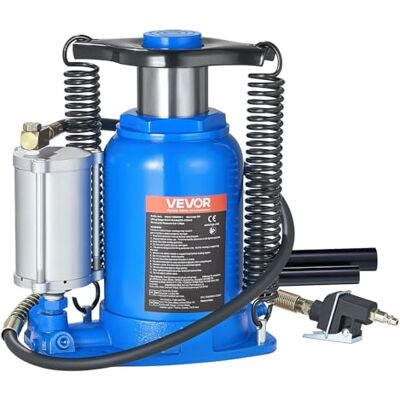 VEVOR Gato Neumático, Capacidad de Elevación 32 T, Rango de Elevación 255–415 mm, con Bomba para SUV, Camionetas, Autocaravanas, Reparación de Automóviles, Azul, 265 x 195 x 255 mm, 0,9–1,2 MPa VEVOR Gato Neumático, Capacidad de Elevación 32 T, Rango de Elevación 255–415 mm, con Bomba para SUV, Camionetas, Autocaravanas, Reparación de Automóviles, Azul, 265 x 195 x 255 mm, 0,9–1,2 MPa