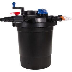 AquaForte GPF-10000 (11 vatios) Filtro de presión, Potencia 11 vatios, Tensión 230V, Frecuencia 50Hz, Entrada/salida 19/25/32/40mm, Adecuado para estanques ornamentales de hasta 12.000 litros AquaForte GPF-10000 (11 vatios) Filtro de presión, Potencia 11 vatios, Tensión 230V, Frecuencia 50Hz, Entrada/salida 19/25/32/40mm, Adecuado para estanques ornamentales de hasta 12.000 litros