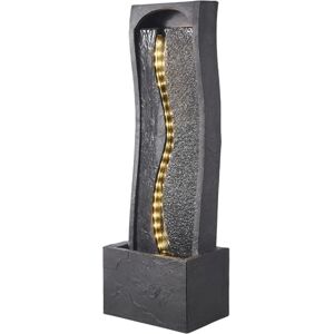 VEVOR Fuente de Agua para Exteriores, 98 cm de Altura, Fuente de Cascada Moderna de Una Sola Capa con Base de Roca, Luz LED y Bomba para Jardín, Patio, Decoración del Hogar, Exterior, Negro VEVOR Fuente de Agua para Exteriores, 98 cm de Altura, Fuente de Cascada Moderna de Una Sola Capa con Base de Roca, Luz LED y Bomba para Jardín, Patio, Decoración del Hogar, Exterior, Negro