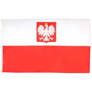Bandera de Polonia AZ FLAG con Águila 250x150cm - Gran Bandera Polaca con Escudo 150x250 cm - Banderas Bandera de Polonia AZ FLAG con Águila 250x150cm - Gran Bandera Polaca con Escudo 150x250 cm - Banderas