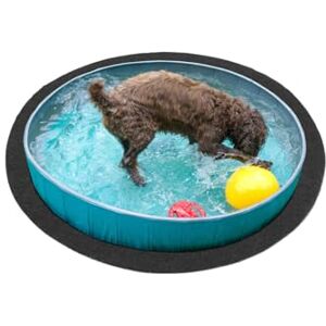 andiamo Alfombra de césped artificial Field con puntos – Césped artificial para exterior para uso como suelo de balcón o alfombra de piscina, resistente a la intemperie, antracita, 300 cm, redonda andiamo Alfombra de césped artificial Field con puntos – Césped artificial para exterior para uso como suelo de balcón o alfombra de piscina, resistente a la intemperie, antracita, 300 cm, redonda