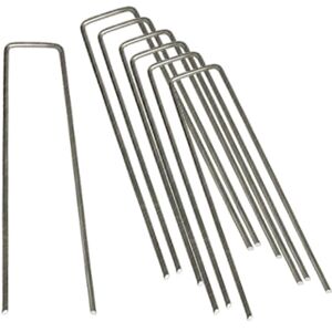 VERDELOOK Piquetas galvanizadas para césped Artificial en Paquetes de 20 Unidades, 15 x 4 cm VERDELOOK Piquetas galvanizadas para césped Artificial en Paquetes de 20 Unidades, 15 x 4 cm