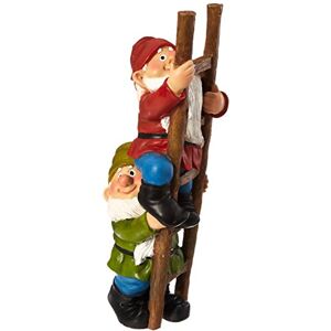 Design Toscano Sulla scala a pioli Gnomo rampicante - Estatua de jardín Design Toscano Sulla scala a pioli Gnomo rampicante - Estatua de jardín