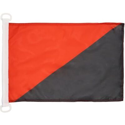AZ FLAG - Bandera Anarquismo Sindical - Tamaño 45x30cm - Poliéster de grado marino - Bandera AZ FLAG - Bandera Anarquismo Sindical - Tamaño 45x30cm - Poliéster de grado marino - Bandera