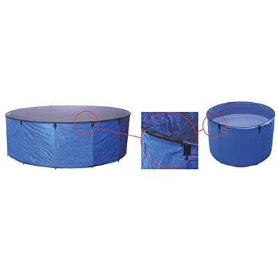 AquaForte Koi Bowl flexible diametro 120 cm x H 60 cm, aprox, 680 litros, plegable, fácil de montar, incluye bolsa de almacenamiento y red de cubierta extraíble, para reubicar a sus peces AquaForte Koi Bowl flexible diametro 120 cm x H 60 cm, aprox, 680 litros, plegable, fácil de montar, incluye bolsa de almacenamiento y red de cubierta extraíble, para reubicar a sus peces