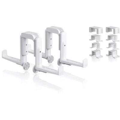 Lechuza Accesorios de Soporte para jardineras de balcón, Juego de adaptadores (4 Piezas) Blanco, 4,5 x 48 x 20 cm, para balconera, Lechuza Accesorios de Soporte para jardineras de balcón, Juego de adaptadores (4 Piezas) Blanco, 4,5 x 48 x 20 cm, para balconera,