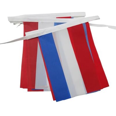 Guirnalda de banderas de Países Bajos - 6m, 20 banderas, 15x21cm Guirnalda de banderas de Países Bajos - 6m, 20 banderas, 15x21cm