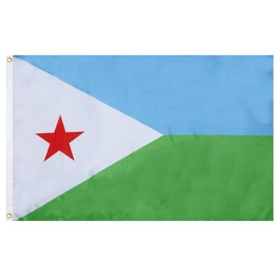 AZ Flag - Drapeau Djibouti 150x90cm - 150x90 cm AZ Flag - Drapeau Djibouti 150x90cm - 150x90 cm