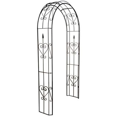 Dehner – Arco de Rosas Renata, Aprox. 228 x 120 x 38 cm, Metal, Antracita Dehner – Arco de Rosas Renata, Aprox. 228 x 120 x 38 cm, Metal, Antracita