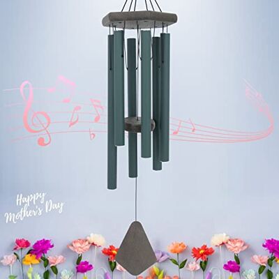 ASTARIN Campanas de Viento conmemorativas para Exteriores, Tono Profundo Grande, carillón de Viento de condolencias de 30 Pulgadas para Exteriores, Campanilla de Viento Personalizada con 6 Tubos ASTARIN Campanas de Viento conmemorativas para Exteriores, Tono Profundo Grande, carillón de Viento de condolencias de 30 Pulgadas para Exteriores, Campanilla de Viento Personalizada con 6 Tubos
