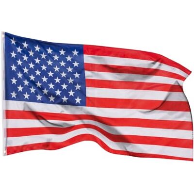 aricona Banderas de – bandera de EE.UU resistente a la intemperie con 2 ojales de metal bandera americana clásica 90 x 150 cm aricona Banderas de – bandera de EE.UU resistente a la intemperie con 2 ojales de metal bandera americana clásica 90 x 150 cm