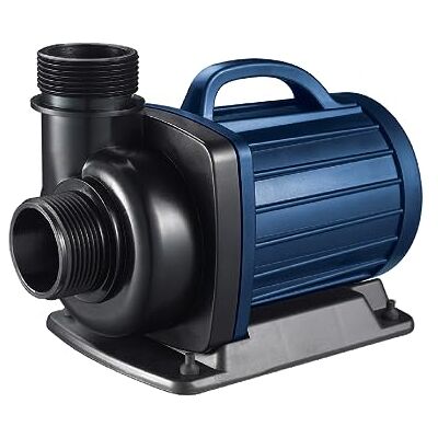 AquaForte Bomba de estanque DM 10000 de bajo voltaje 12 voltios 85 vatios, caudal 10m3 p/h, altura de impulsión 5 m, protección automática contra funcionamiento en seco, longitud del cable 10 m AquaForte Bomba de estanque DM 10000 de bajo voltaje 12 voltios 85 vatios, caudal 10m3 p/h, altura de impulsión 5 m, protección automática contra funcionamiento en seco, longitud del cable 10 m