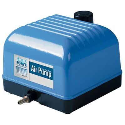 AquaForte Bomba de aire Hi-Flow V-10, Carcasa de aluminio, Silenciosa y potente, Potencia 10 vatios, Capacidad a 1,2 metros 4 litros por minuto, Capacidad del estanque 6 m3, No regulable AquaForte Bomba de aire Hi-Flow V-10, Carcasa de aluminio, Silenciosa y potente, Potencia 10 vatios, Capacidad a 1,2 metros 4 litros por minuto, Capacidad del estanque 6 m3, No regulable