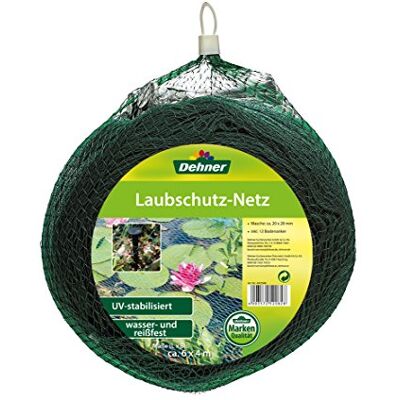 Dehner – Red Protectora de Hojas con Anclajes, Aprox. 6 x 4 m, plástico, Verde Dehner – Red Protectora de Hojas con Anclajes, Aprox. 6 x 4 m, plástico, Verde