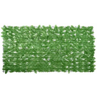 vidaXL Pantalla de balcón de hojas verde 200x100 cm vidaXL Pantalla de balcón de hojas verde 200x100 cm
