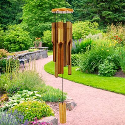 ASTARIN Campanillas de Viento de bambú, campanillas de Madera con Tono Profundo y melodía Relajante, 76 cm, diseño clásico Zen para jardín, terraza o Interior ASTARIN Campanillas de Viento de bambú, campanillas de Madera con Tono Profundo y melodía Relajante, 76 cm, diseño clásico Zen para jardín, terraza o Interior