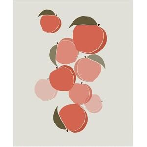 KOMAR - Cultivated Peaches - Rojo - 40x50 cm - Arte de pared KOMAR - Cultivated Peaches - Rojo - 40x50 cm - Arte de pared