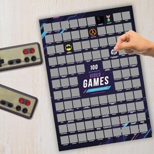 Mad Monkey Póster para rascar de los 100 mejores videojuegos Regalo para jugadores Mad Monkey Póster para rascar de los 100 mejores videojuegos Regalo para jugadores