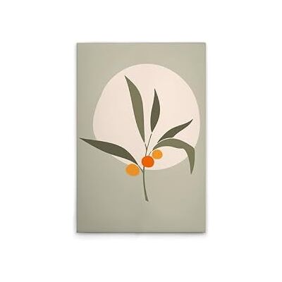 A.S. CRÉATION Olive 3 - Lienzo Verde Crema Naranja A.S. CRÉATION Olive 3 - Lienzo Verde Crema Naranja