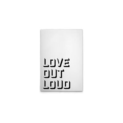 A.S. Création Love Out Loud Arte de Pared en Lienzo - 40x60cm Blanco Negro A.S. Création Love Out Loud Arte de Pared en Lienzo - 40x60cm Blanco Negro
