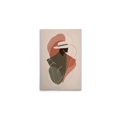 A.S. Création WTD Lienzo decorativo (40 x 60 cm), diseño abstracto de hombre, color beige y naranja A.S. Création WTD Lienzo decorativo (40 x 60 cm), diseño abstracto de hombre, color beige y naranja