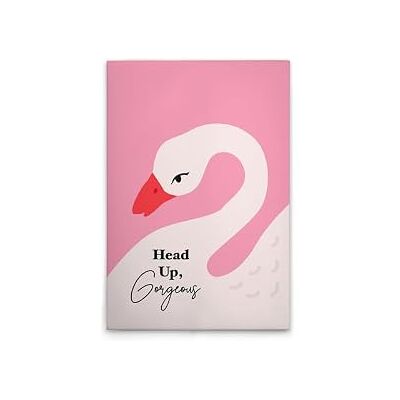 A.S. Création WTD Lienzo decorativo (50 x 75 cm), diseño de cisne, color rosa y blanco A.S. Création WTD Lienzo decorativo (50 x 75 cm), diseño de cisne, color rosa y blanco