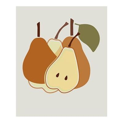 KOMAR - Cultivated Pears - Naranja - 40x50 cm - Wall Art KOMAR - Cultivated Pears - Naranja - 40x50 cm - Wall Art