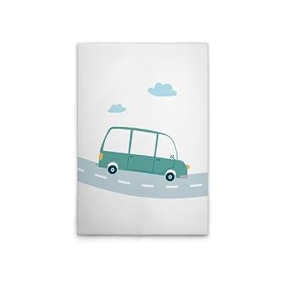 A.S. Création WTD Lienzo decorativo para pared (50 x 75 cm), diseño de coches, color blanco y verde A.S. Création WTD Lienzo decorativo para pared (50 x 75 cm), diseño de coches, color blanco y verde