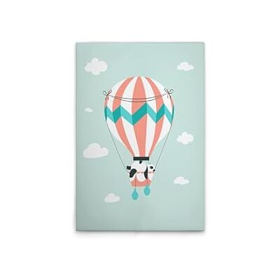 A.S. Création WTD Lienzo decorativo (50 x 75 cm), diseño de panda, color verde y blanco A.S. Création WTD Lienzo decorativo (50 x 75 cm), diseño de panda, color verde y blanco