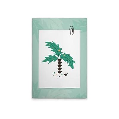 A.S. Création WTD Lienzo decorativo (50 x 75 cm), diseño de palmera, color verde y blanco A.S. Création WTD Lienzo decorativo (50 x 75 cm), diseño de palmera, color verde y blanco