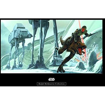 Komar Star Wars Classic RMQ Hoth Battle Ground Cuadro Decorativo para habitación Infantil (sin Marco, Disponible en Tres tamaños), carbón, Komar Star Wars Classic RMQ Hoth Battle Ground Cuadro Decorativo para habitación Infantil (sin Marco, Disponible en Tres tamaños), carbón,
