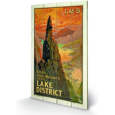 The Lake District - Impresión en madera 76 x 45 cm The Lake District - Impresión en madera 76 x 45 cm