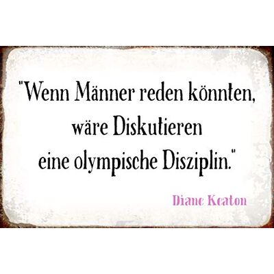 Schatzmix Blechschild Spruch Diskutieren= Olymp. Disziplin Metallschild 20x30 Tin Sign Señal metálica, hojalata, Multicolor, 20 x 30 cm Schatzmix Blechschild Spruch Diskutieren= Olymp. Disziplin Metallschild 20x30 Tin Sign Señal metálica, hojalata, Multicolor, 20 x 30 cm