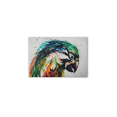 A.S. Création WTD Lienzo decorativo (60 x 40 cm), diseño de loro, multicolor A.S. Création WTD Lienzo decorativo (60 x 40 cm), diseño de loro, multicolor