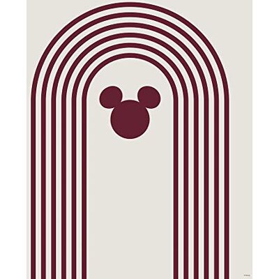 Komar Mural de Mickey Mouse, tamaño: 40 x 50 cm, póster artístico, decoración, sala de estar, dormitorio, Disney Komar Mural de Mickey Mouse, tamaño: 40 x 50 cm, póster artístico, decoración, sala de estar, dormitorio, Disney