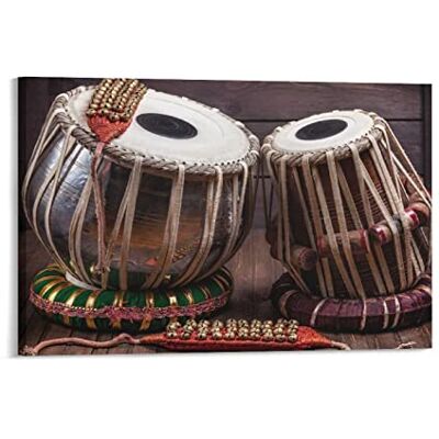 QITEX Murales Decorativos Pared Instrumentos musicales Tablachin India Music Canvas Poster Decoración dormitorio Deportes Paisaje Oficina Sala Decoración Regalo Lienzo Póster 30x40cm QITEX Murales Decorativos Pared Instrumentos musicales Tablachin India Music Canvas Poster Decoración dormitorio Deportes Paisaje Oficina Sala Decoración Regalo Lienzo Póster 30x40cm