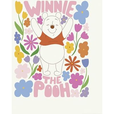 Komar Mural decorativo para pared de habitación infantil, diseño de Winnie the Pooh Happy Botanical de Disney, tamaño 40 x 50 cm Komar Mural decorativo para pared de habitación infantil, diseño de Winnie the Pooh Happy Botanical de Disney, tamaño 40 x 50 cm