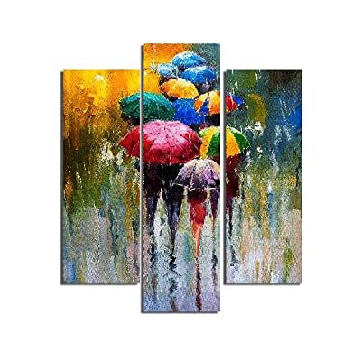 Homemania Cuadro Paraguas Arte y Graffiti, MDF, Multicolor, 57 x 0.3 x 60 cm, Set de 3 Piezas Homemania Cuadro Paraguas Arte y Graffiti, MDF, Multicolor, 57 x 0.3 x 60 cm, Set de 3 Piezas