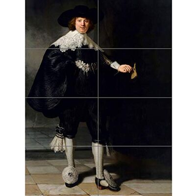 Artery8 Rembrandt Marten Soolmans Portrait XL Giant Panel Poster (8 Sections) Retrato Póster Artery8 Rembrandt Marten Soolmans Portrait XL Giant Panel Poster (8 Sections) Retrato Póster